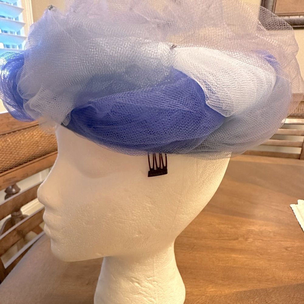 Vintage Hat-Nip Crown Pillbox Hat Fascinator, Hat… - image 7